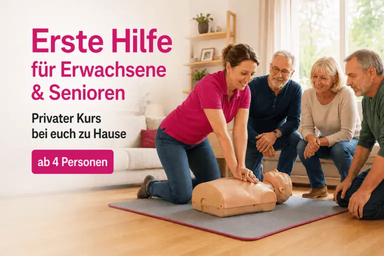 Erste Hilfe Erwachsene und Senioren Kurs zu Hause