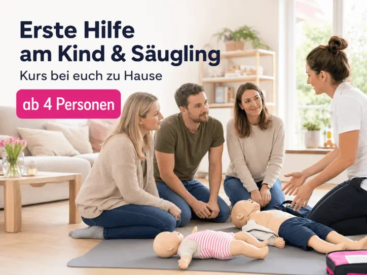 Erste Hilfe am Kind und Sauegling Kurs zu Hause