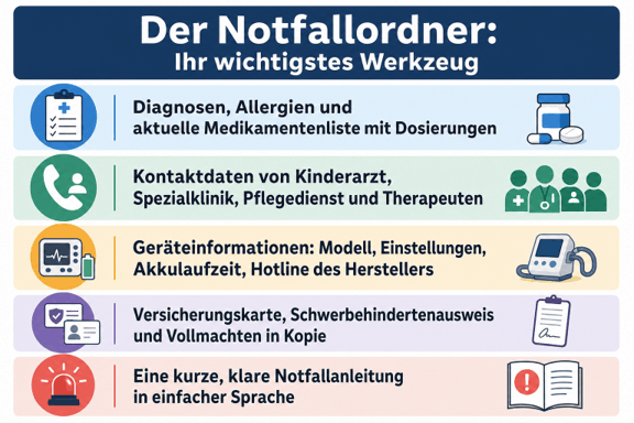 infografik notfallmappe erste hilfe